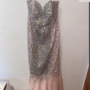 Strapless Mermaid Prom Dress